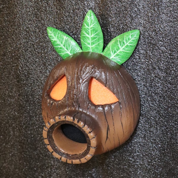 Legend of Zelda Deku Mask  Wood Grain | NEW MODEL V2.0 | Deku Mask | Zelda | Replica |