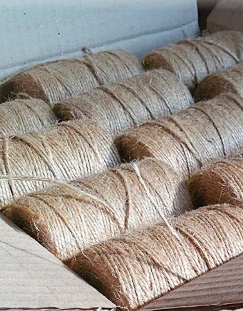 Organic Jute for Craft/decorative Cord Nature/craft Cord 2 Mm/ Weight 0.330 Lb. Sustainability