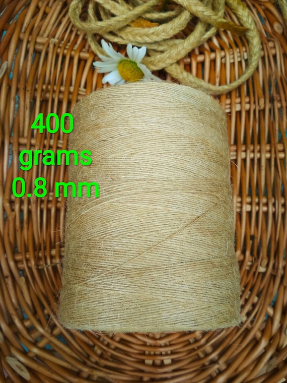 Buy Organic Jute Thin for Craft/ Thin Tag Twine/ Craft Cord 0.8mm/ Weight  0.881 Lb. Sustainability Cord/ Hobby Yarn/ Eco Twine/make Shoes Online in  India 