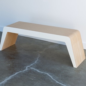 Spencer Modern Bench with Flared Legs