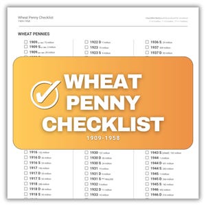 Wheat Penny Checklist - Etsy