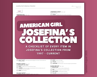 Lista de accesorios de Josefina (imprimible)