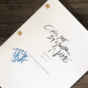 Call Me By Your Name Movie Script Original Full screenplay
