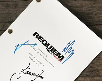 Requiem For A Dream| Signed Script| Jared Leto| Cinema Decor