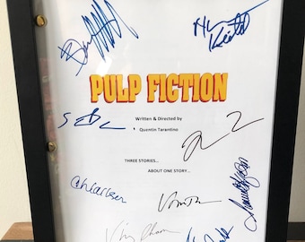 Pulp Fiction Framed Movie Script