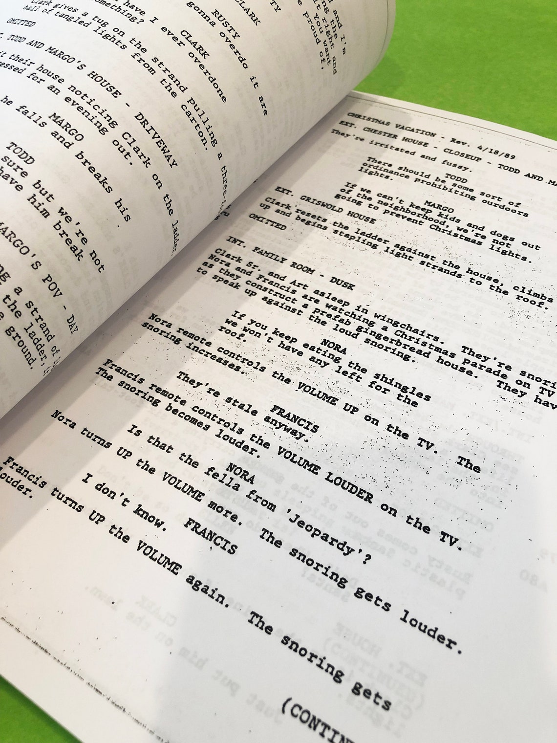 Script Nation National Lampoons Christmas Movie Script Original Full Screenplay - Etsy