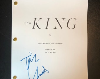 May include: A white script for the movie "The King" by David Michôd & Joel Edgerton. The script is signed by David Michôd.