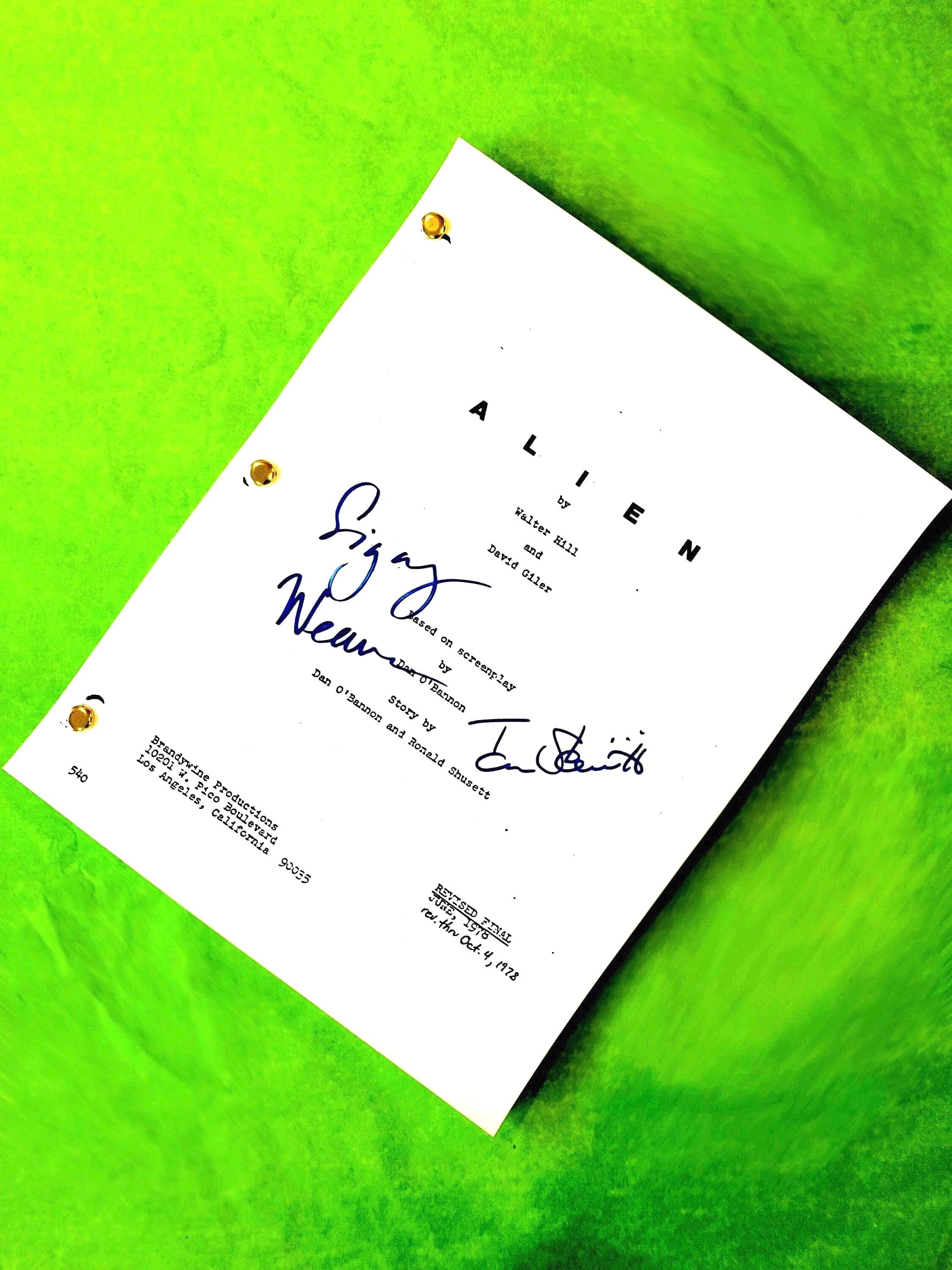 ALIEN Movie Script Original Full Screenplay - Etsy