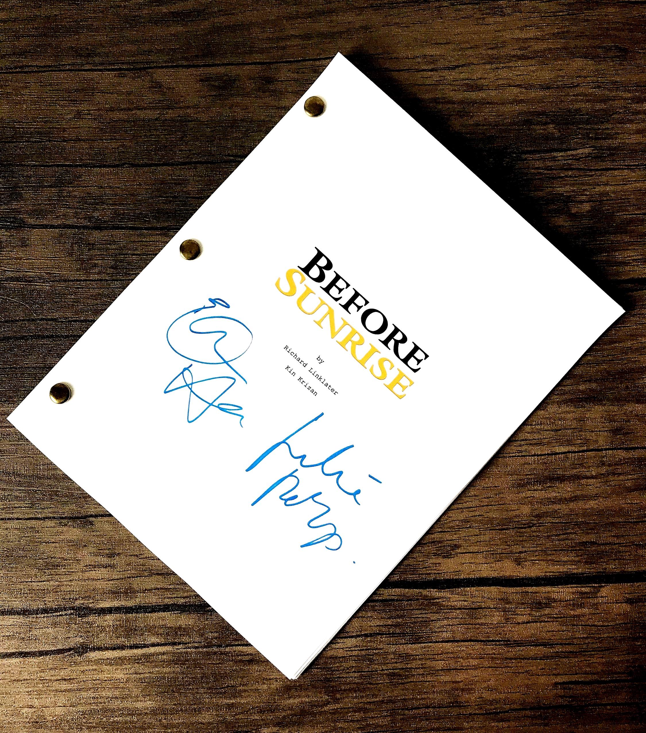 Before Sunrise Movie Script Original Full Screenplay Etsy