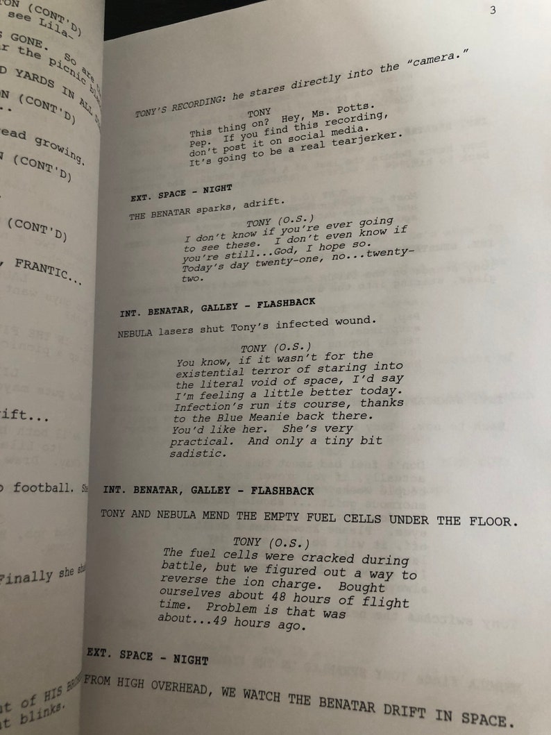 The Endgame Screenplay, Reprint for collectors image 4