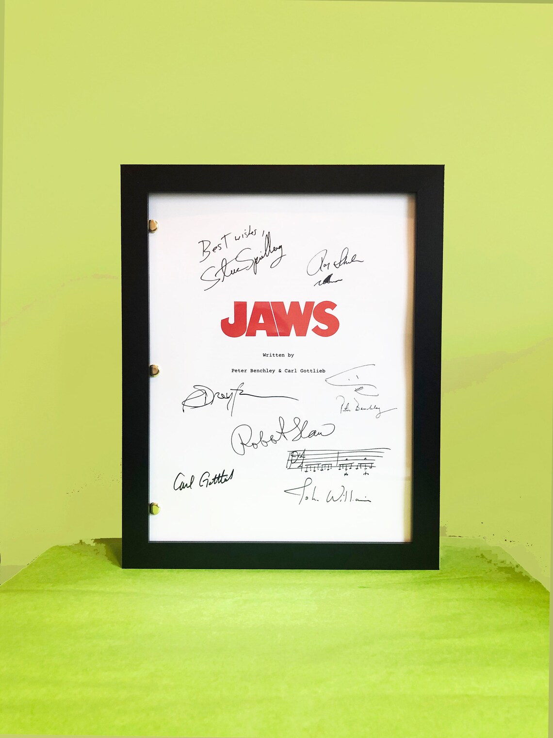 JAWS Movie Script Jaws Memorabilia Jaws Movie Cinema Decor Etsy