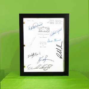 The Thing Movie Script Framed