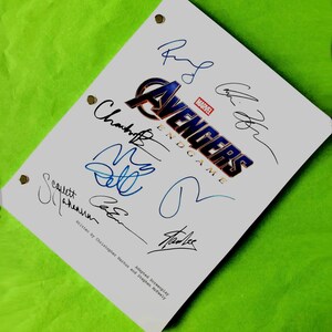 Movie Script with autographs on the cover