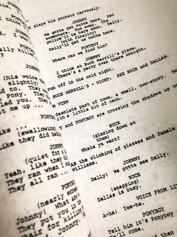 The Outsiders Signierte Schrift Replik Filmschrift 80er Etsy