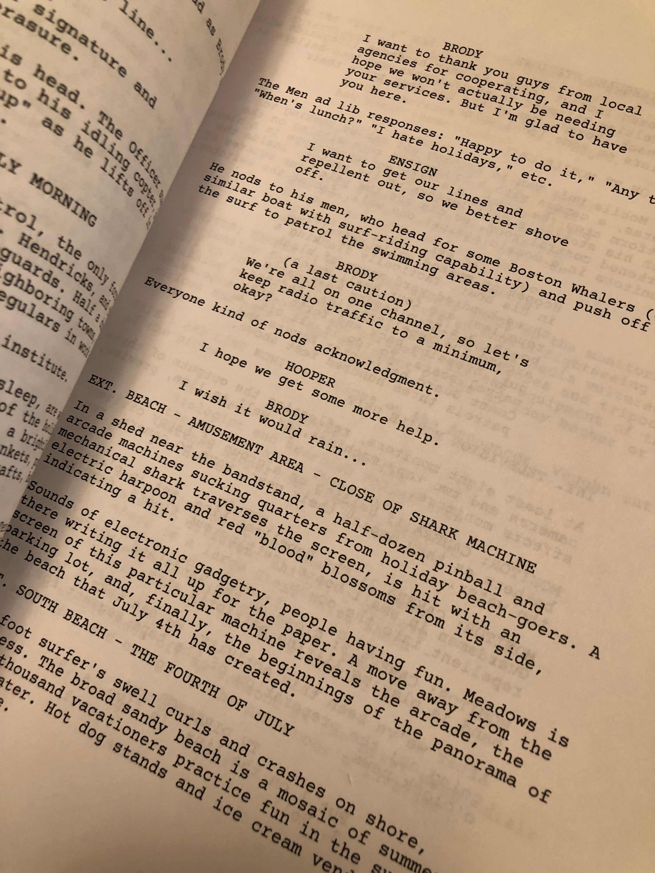 JAWS Movie Script Jaws Memorabilia Jaws Movie Cinema Decor Etsy