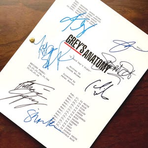 Guión original completo del programa de televisión Anatomía de Grey