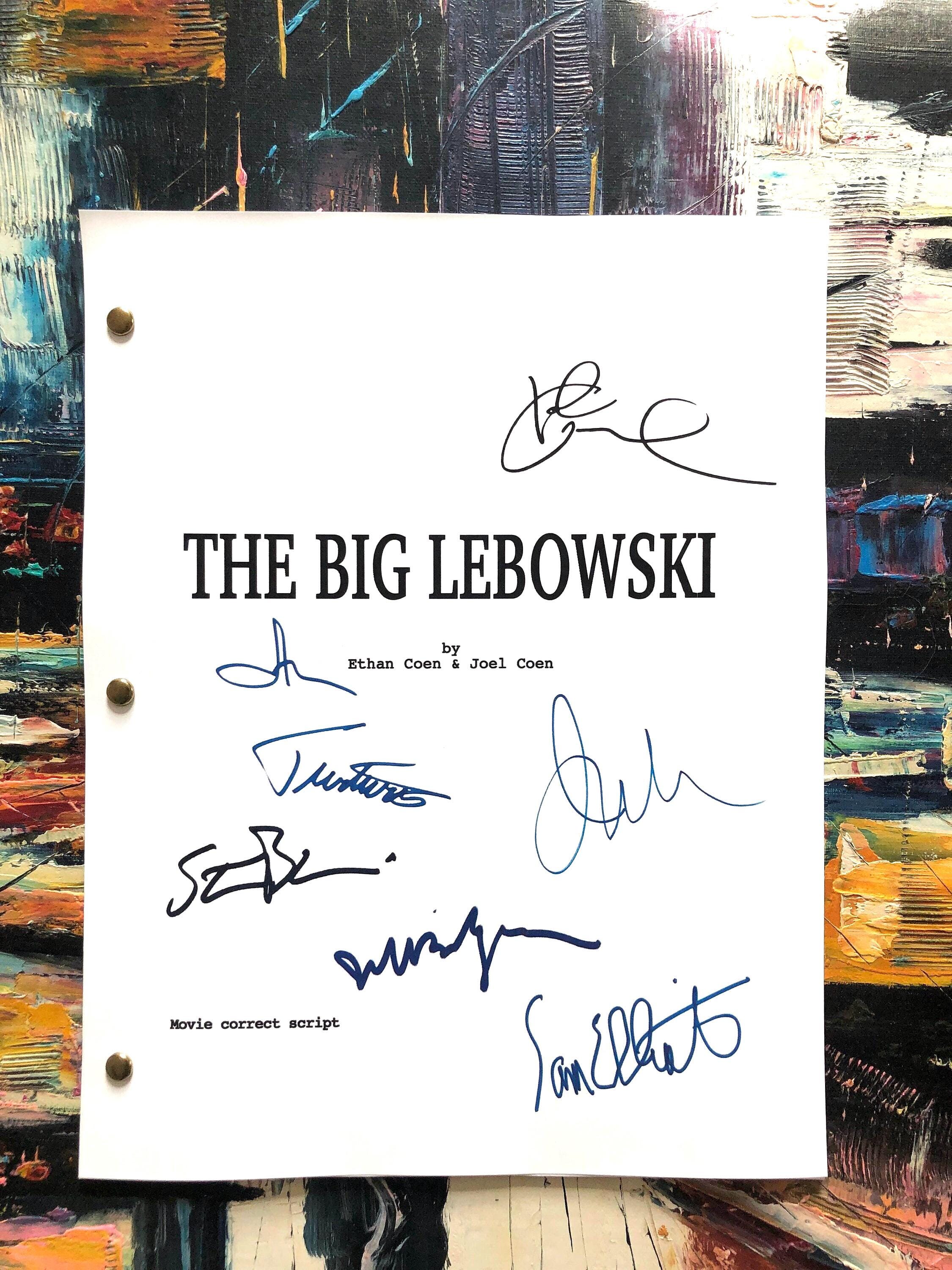 The Big Lebowski Movie Script Full Screenplay Etsy