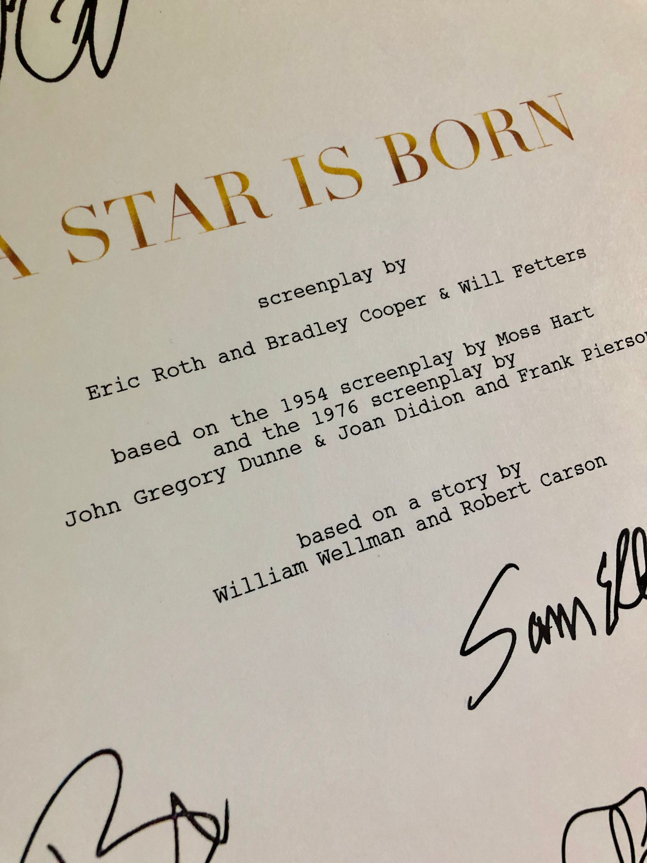 Movie Script A Star is Born - Etsy Australia