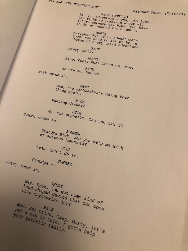 TV Show Script Ric image 3