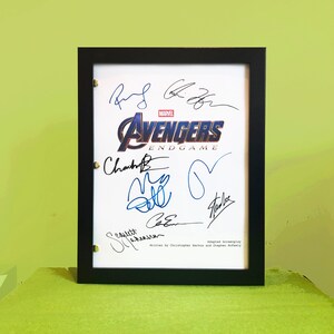 Framed Avengers ENDGAME Movie Script