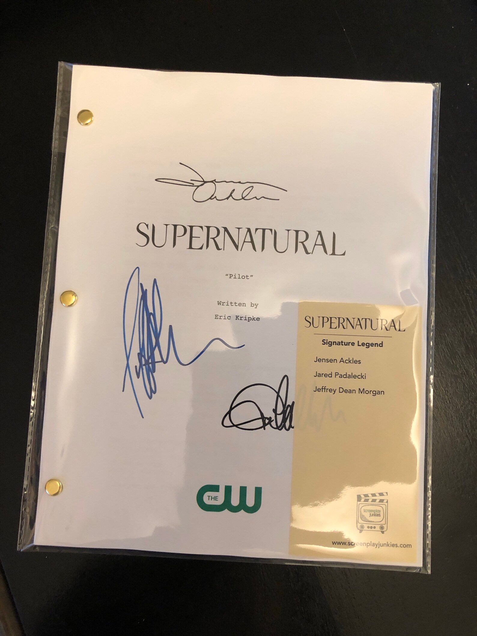Supernatural Signed Poster - gg9a4av
