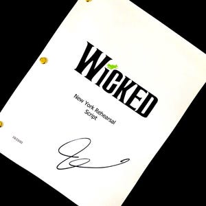 Wicked The Broadway Musical Rehearsal Script