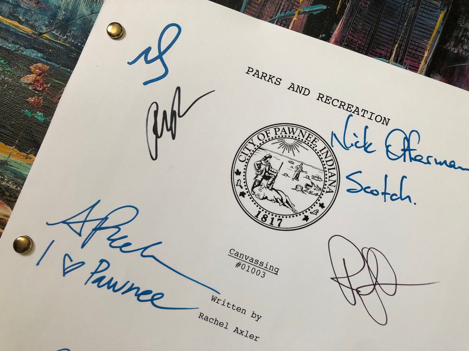 Parks and Rec TV Show Script Etsy