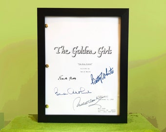 Ingelijst script voor Golden Girls-tv-show