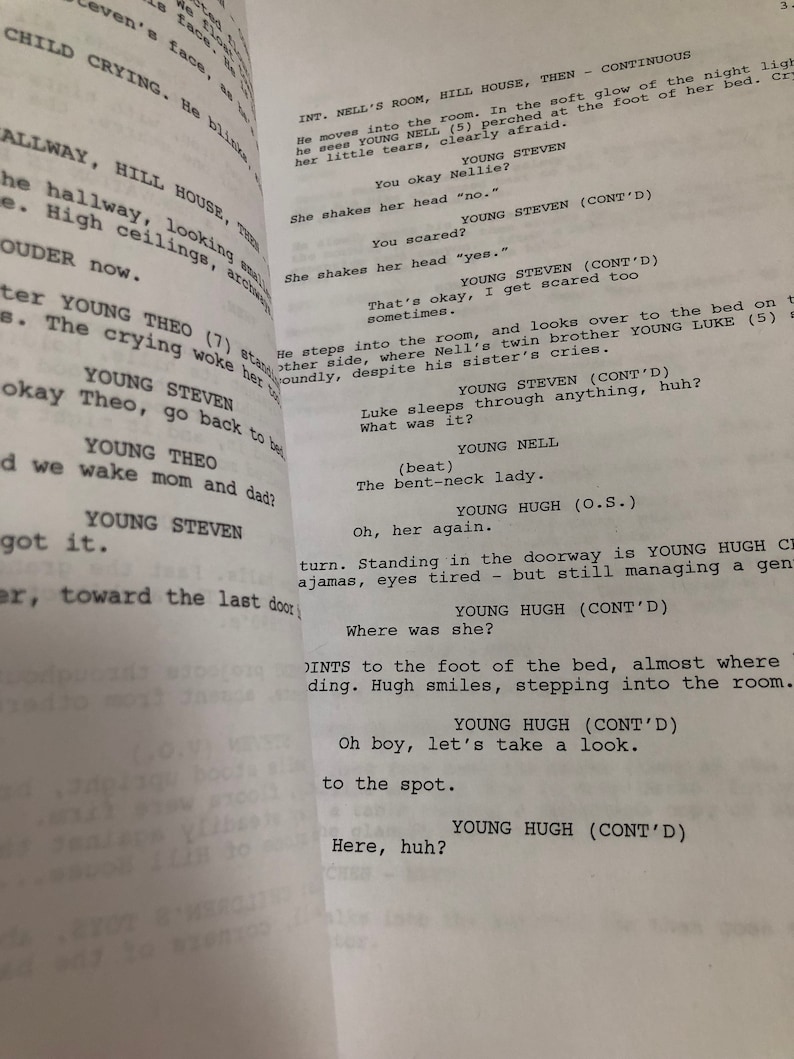 The Haunting of Hill House Pilot Episode Script - Etsy