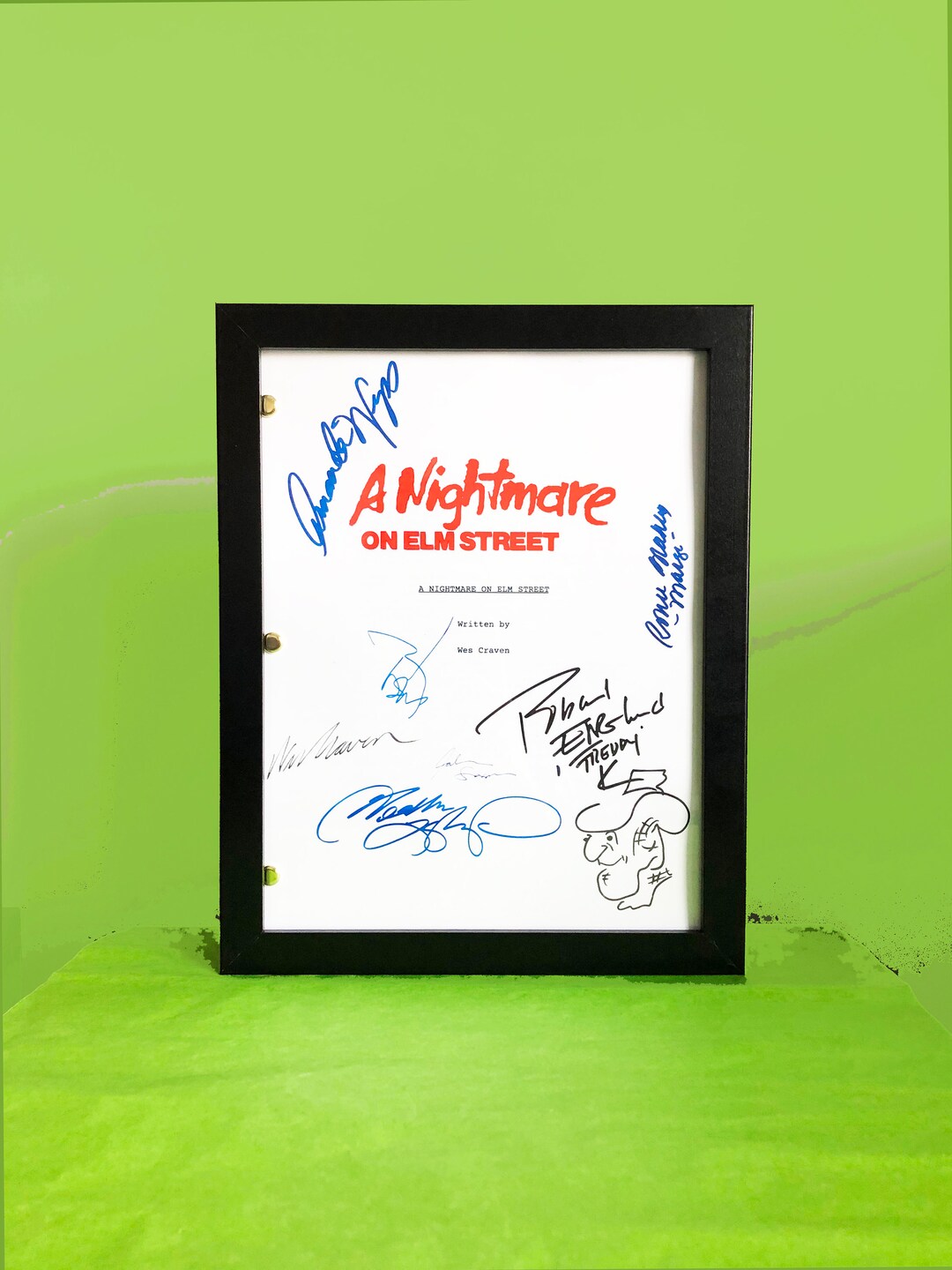 Framed Horror Movie Script Nightmare on Elm St - Etsy
