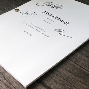 Script Cover Midsommar Midsommar Movie Script Original Full Screenplay - Etsy