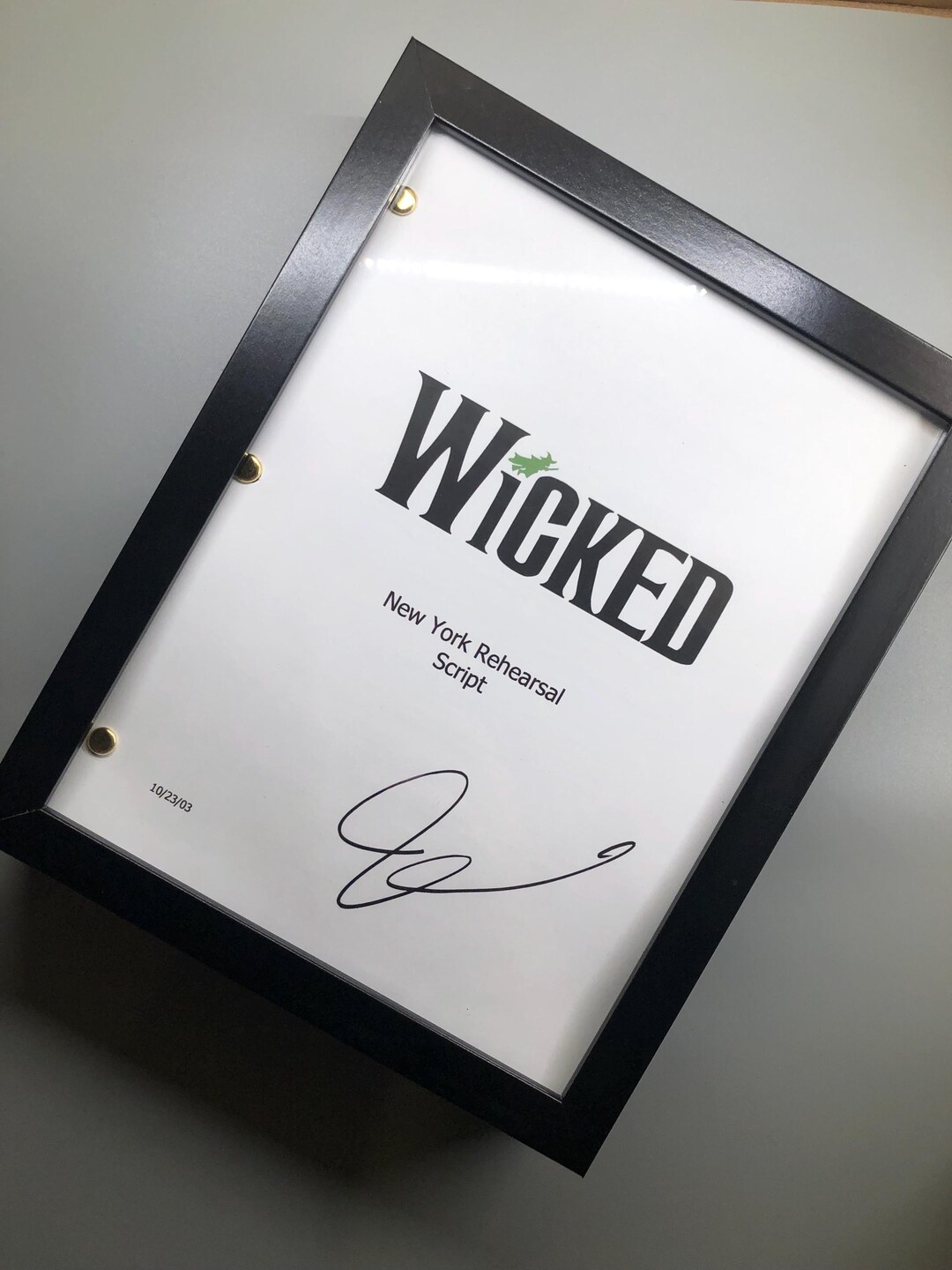 Wicked the Broadway Musical Rehearsal Script - Etsy