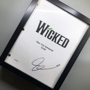 Wicked The Broadway Musical Rehearsal Script