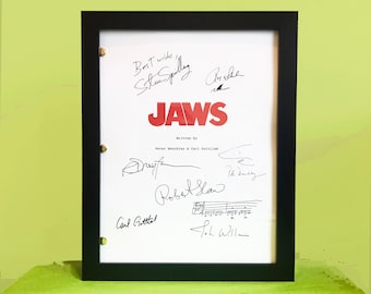 Framed JAWS Movie Script