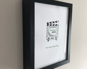 Movie Script Frame 8.5'' x 11'' Shadow Box Picture Frame