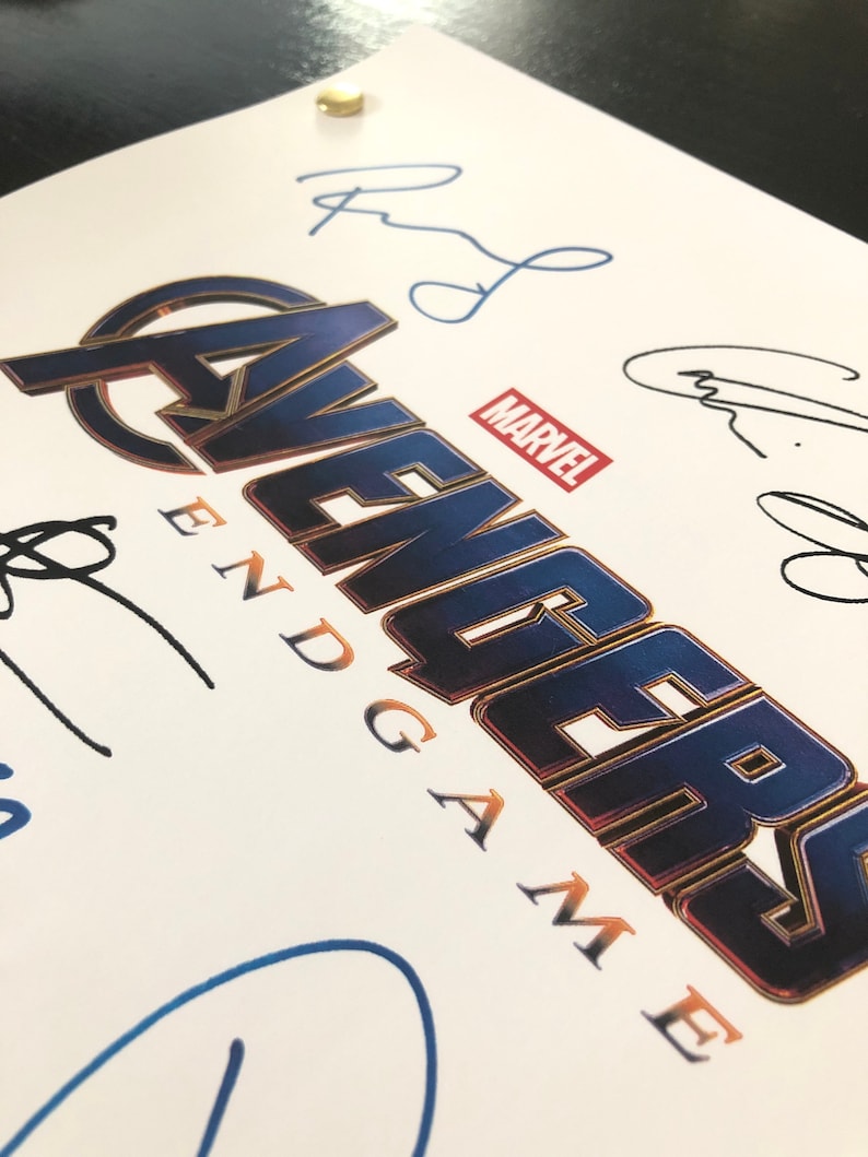 The Endgame Screenplay, Reprint for collectors Script + Clear Cover