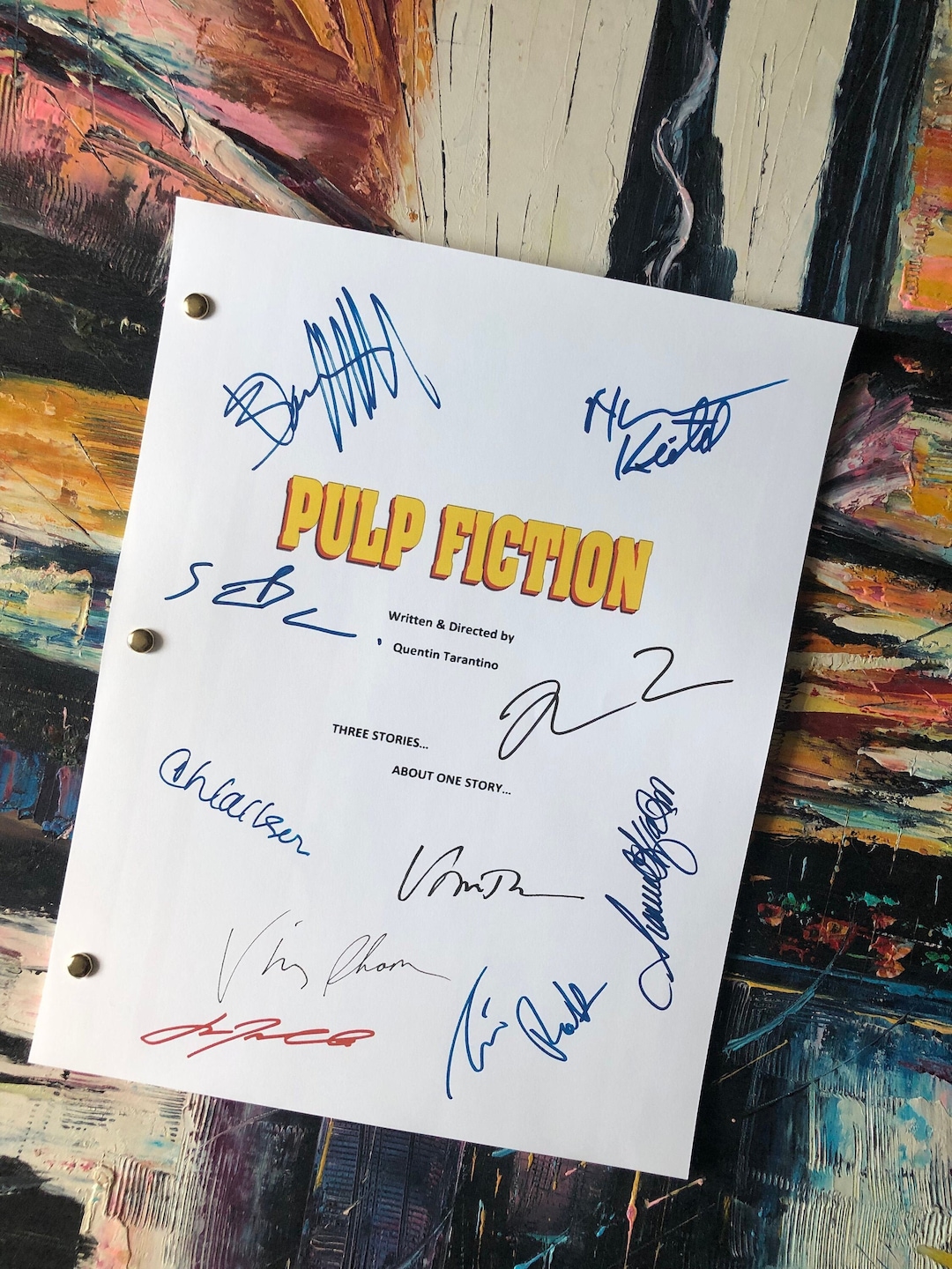 Pulp Fiction Movie Script Etsy