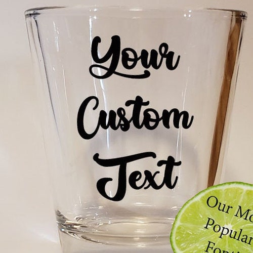Custom Shot Glasses Shot Glasses Custom Shot Glass Clear Etsy