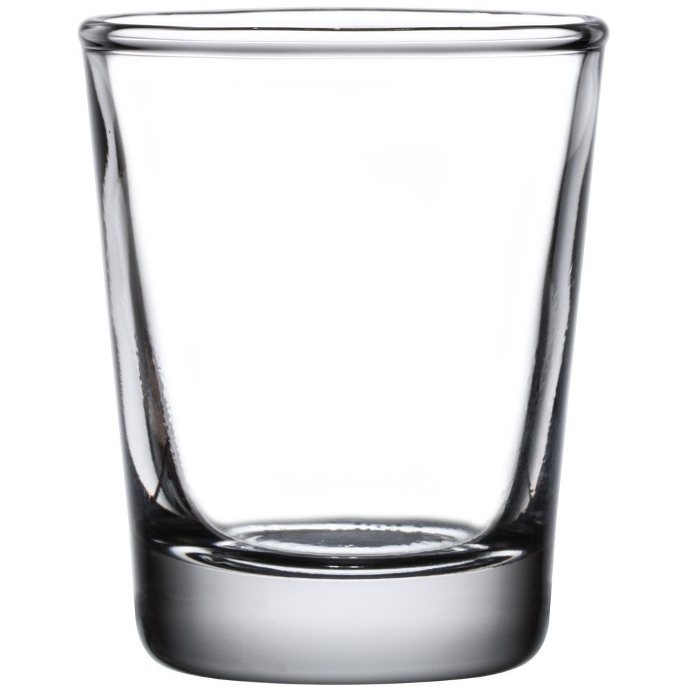 Clear Shot Glass with Gold Trim and Printable White Area for Sublimati –  Printava
