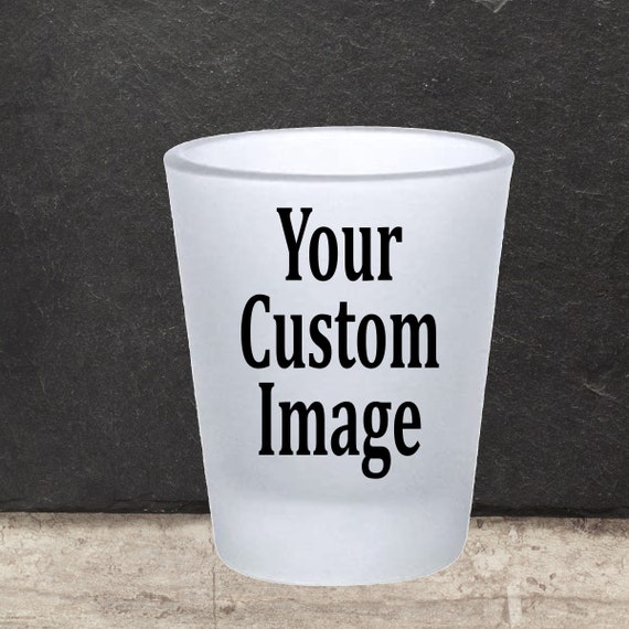 Custom Shot Glass Logo or Text Etsy