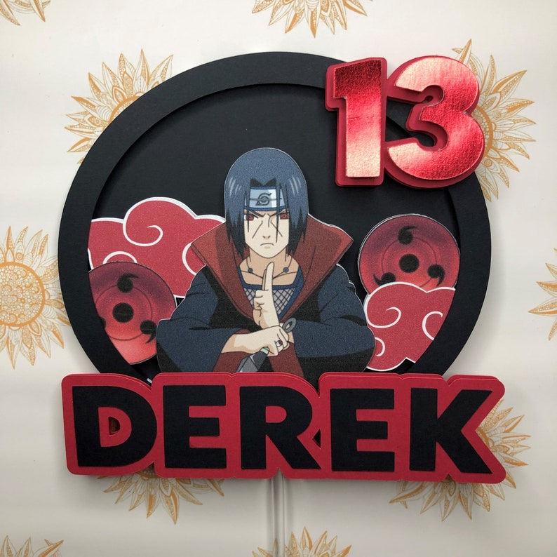 ITACHI CAKE TOPPER Itachi Cake Topper Itachi Naruto Topper Etsy