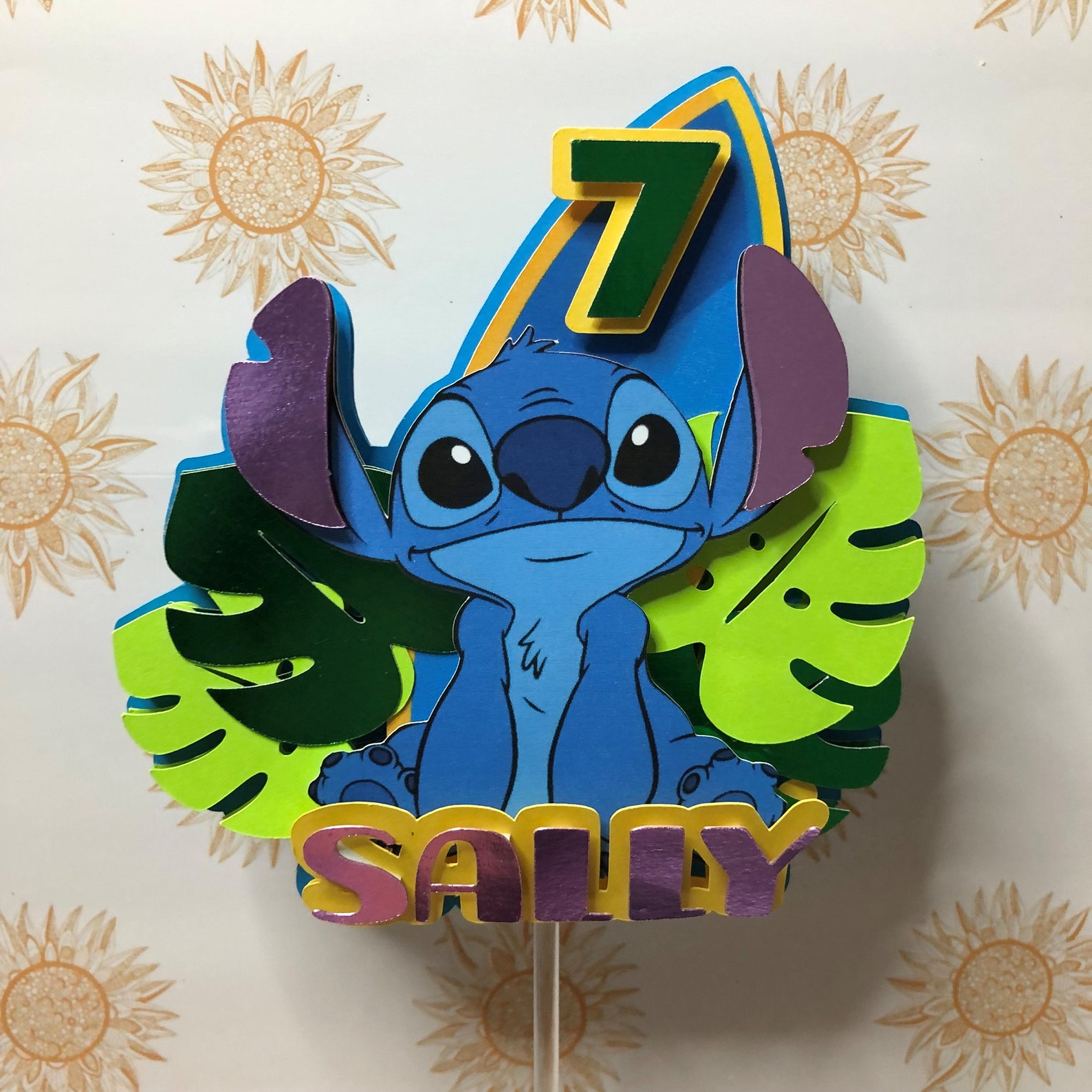STITCH CAKE TOPPER Stitch Cake Stitch Birthday Party Stitch Etsy UK