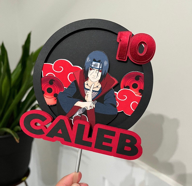 NARUTO CAKE TOPPER, Itachi Cake Topper, Naruto Cake Toppers, Naruto