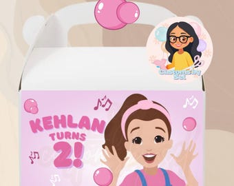 MsRACHEL GABLE BOX, Custom Treat Box, Custom Gable Box, Ms Rachel Treat Box