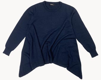 Archival ZUCCa Trapeze Flared Sweater M 100% Wool Issey Miyake A-Net