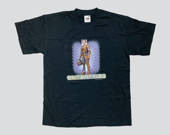 Y2K Star Trek Enterprise T-Shirt Size L 2002 Vintage Tee