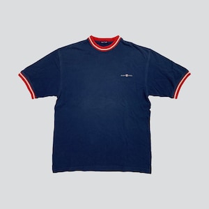 Vintage 90s Gant T-Shirt Size L Navy Blue Gant USA Tee