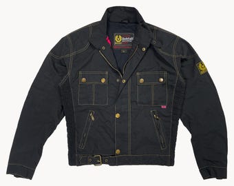Men's Belstaff Black Prince Leather Jacket | XXL | Brown Moto