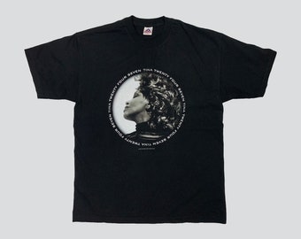Vintage 1999 Tina Turner Twenty Four Seven T-Shirt Size XL Black 90s Tour Tee