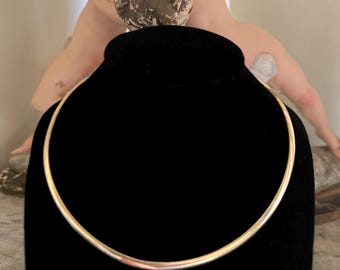 Vintage Italian Omega Chain Necklace | 14k Yellow Gold | 25.4g | 16" | 6mm
